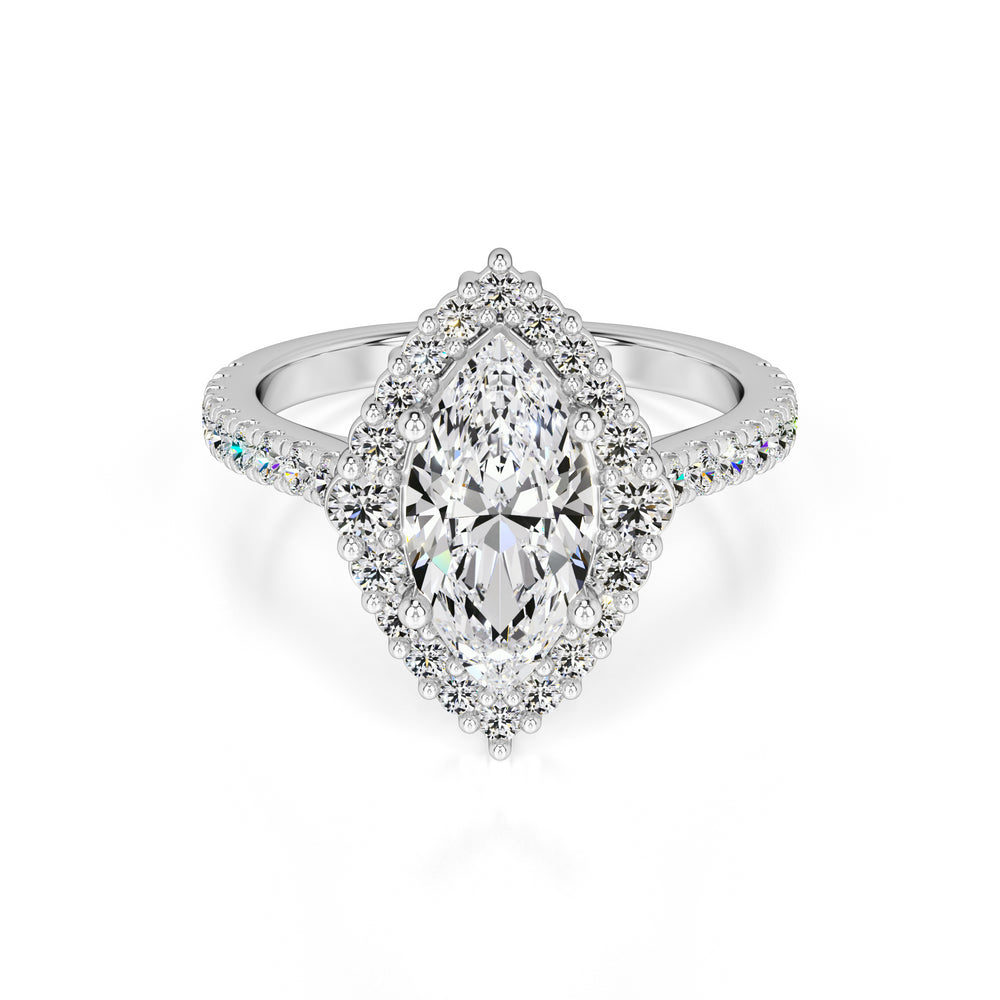 Camila Lab Grown Diamond Ring | White Gold | 1