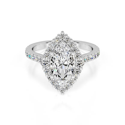 Camila Lab Grown Diamond Ring | White Gold | 1
