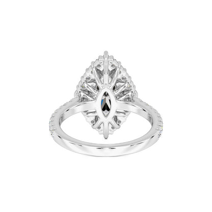 Camila Moissanite & Lab Grown Diamond Ring | White Gold | 3