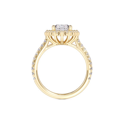Camila Moissanite & Lab Grown Diamond Ring | Yellow Gold | 4
