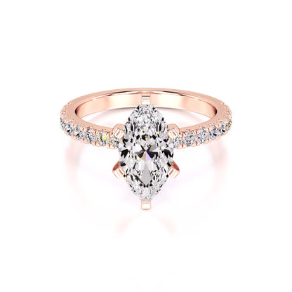 Genevieve Lab Grown Diamond Ring | Rose Gold | 1