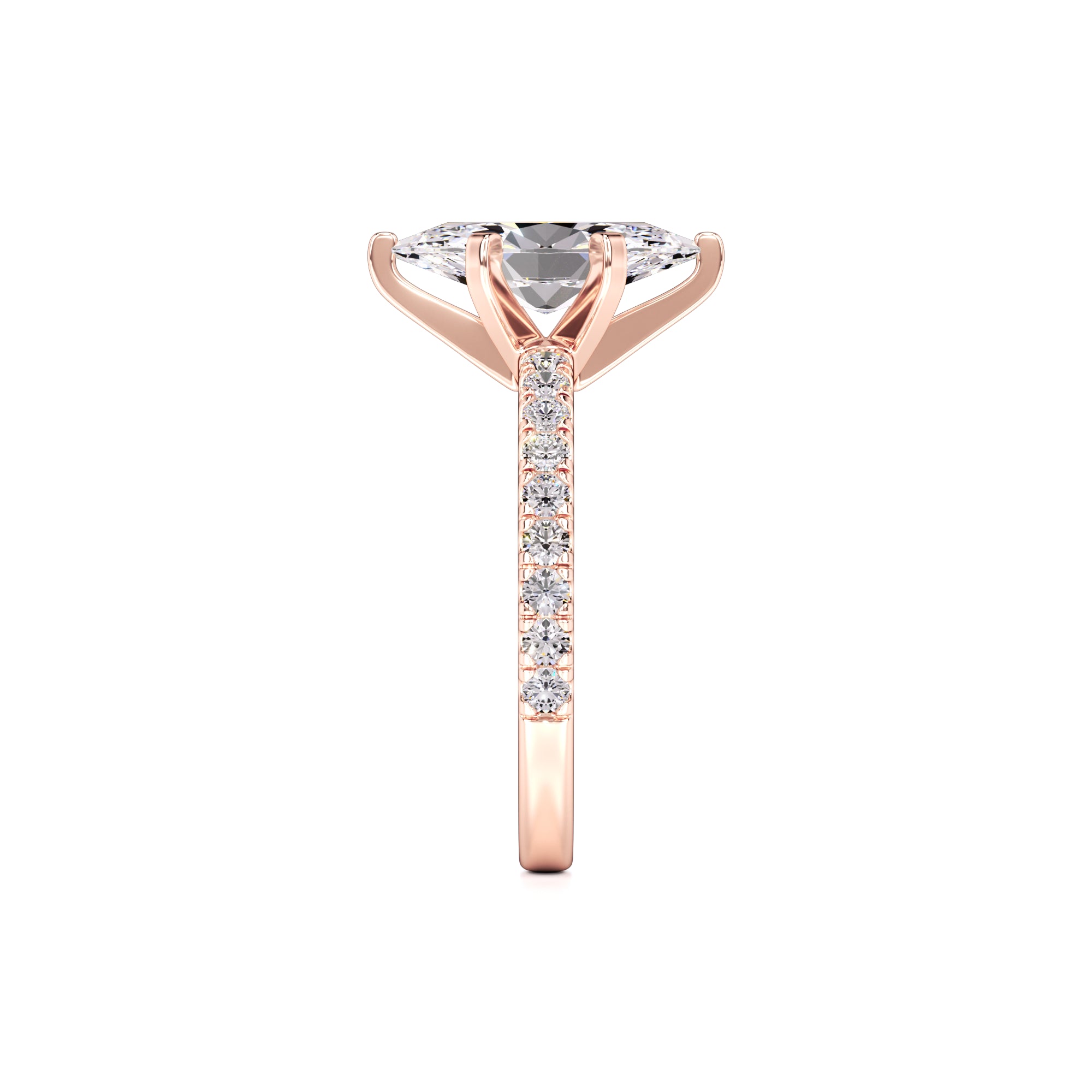 Genevieve Lab Grown Diamond Ring | Rose Gold | 4