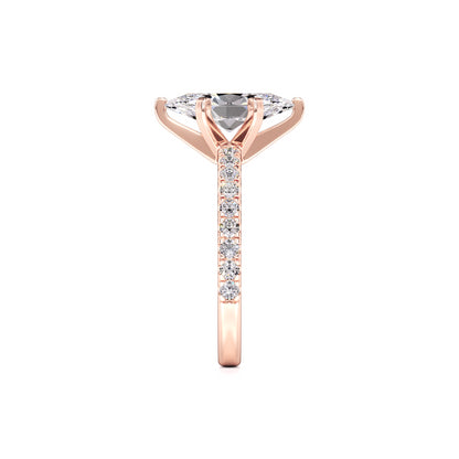 Genevieve Lab Grown Diamond Ring | Rose Gold | 4