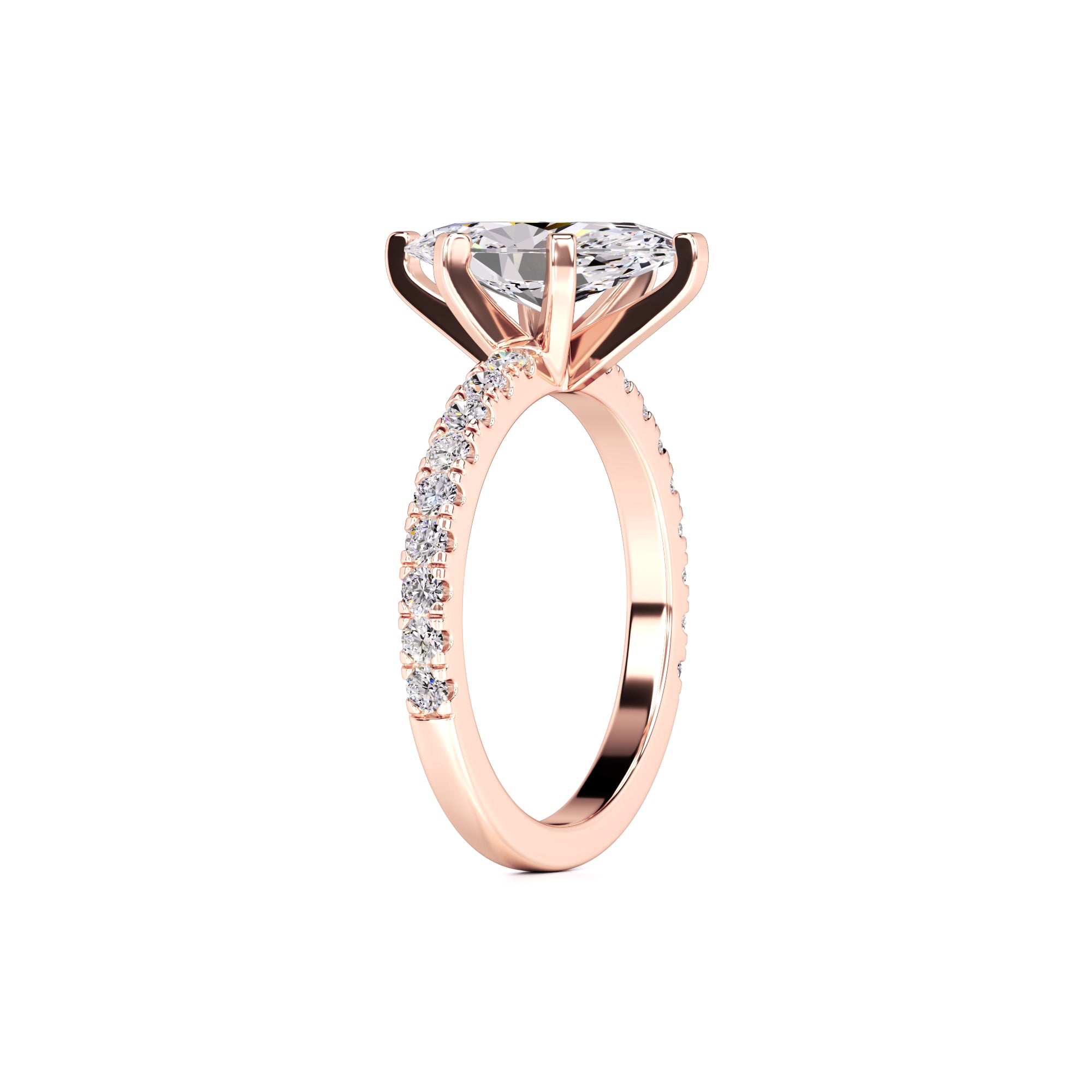 Genevieve Lab Grown Diamond Ring | Rose Gold | 3