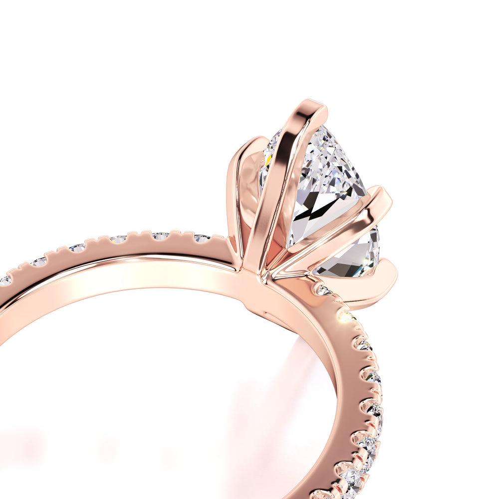 Genevieve Lab Grown Diamond Ring | Rose Gold | 2