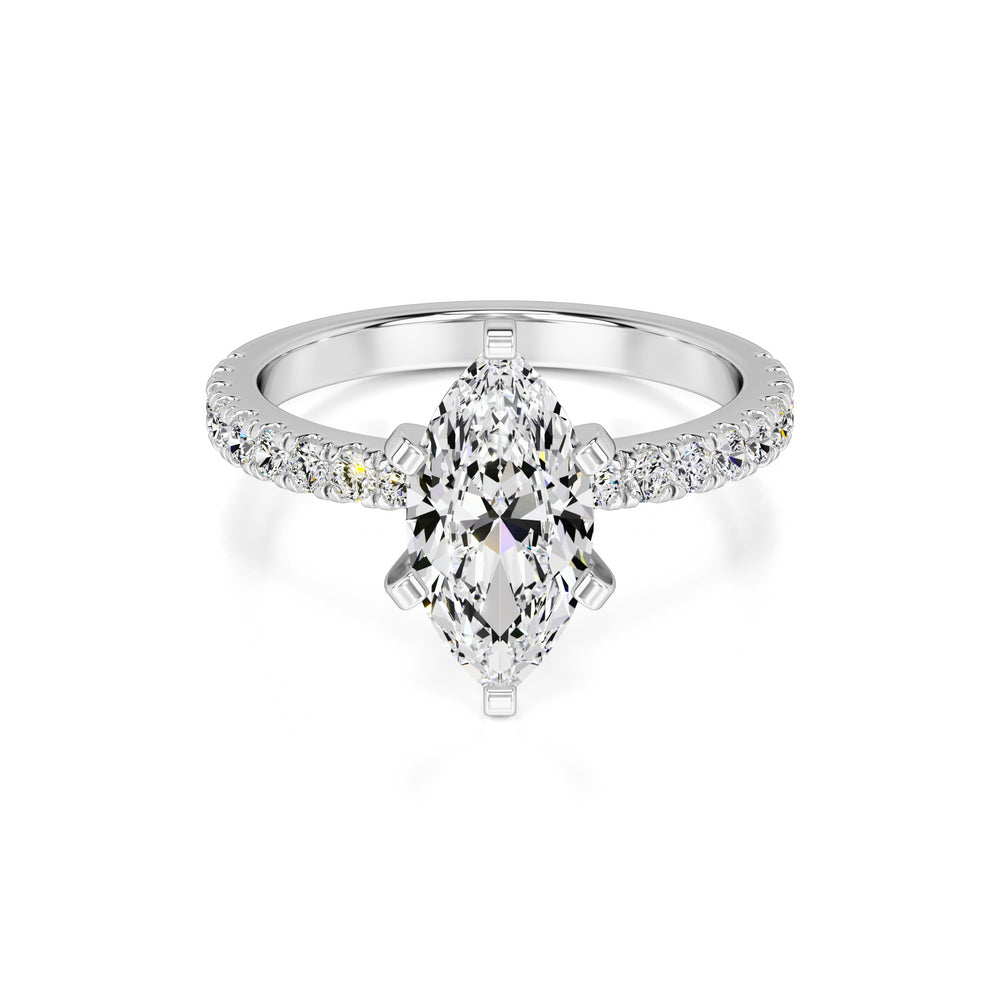 Genevieve Lab Grown Diamond Ring | White Gold | 1