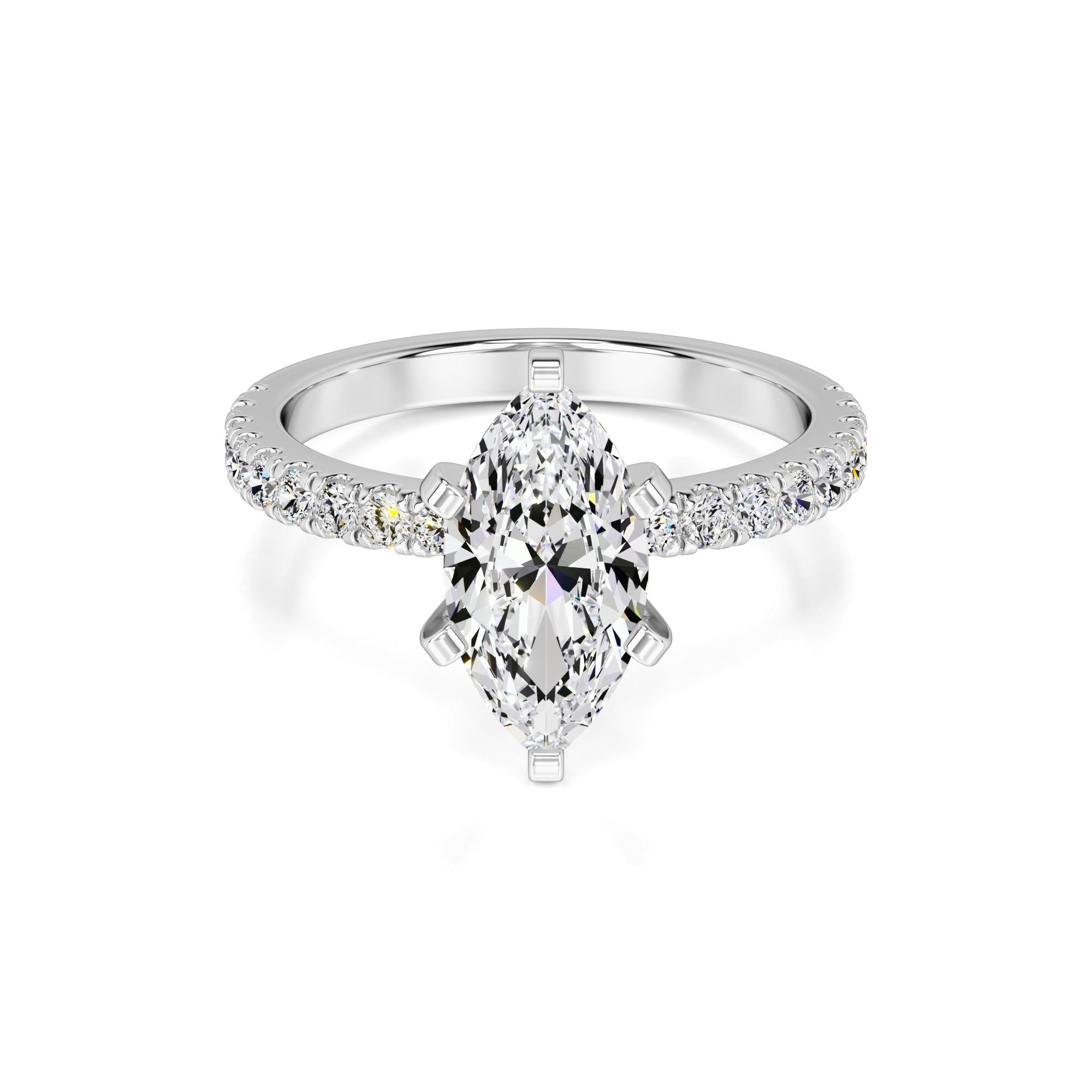 Genevieve Lab Grown Diamond Ring | White Gold | 1