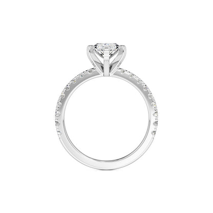 Genevieve Moissanite & Lab Grown Diamond Ring | White Gold | 4