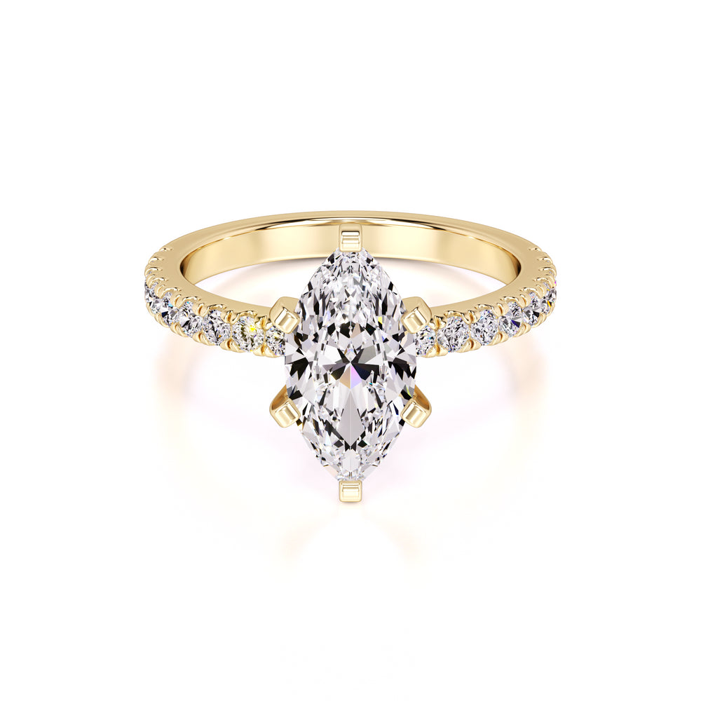 Genevieve Lab Grown Diamond Ring | Yellow Gold | 1