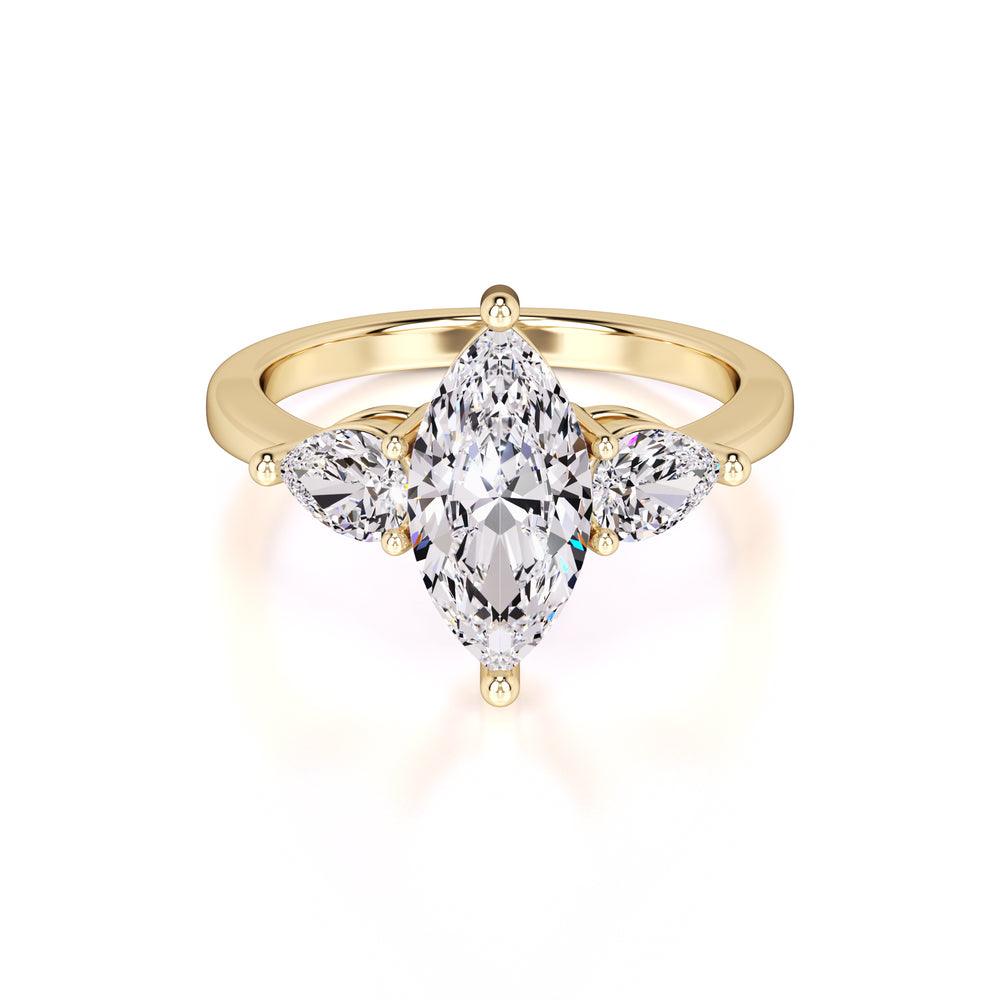 Winnie Lab Grown Diamond Ring | Yellow Gold | 1