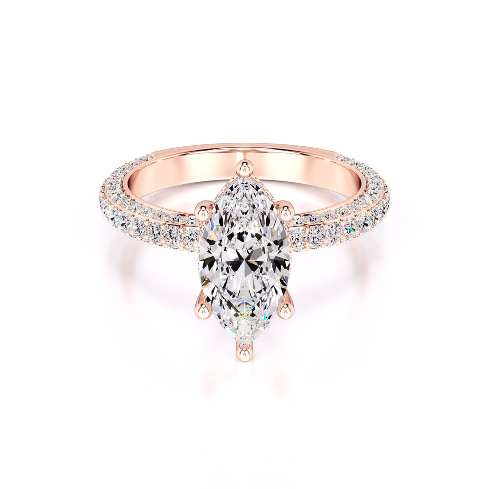 Olivia Lab Grown Diamond Ring | Rose Gold | 1