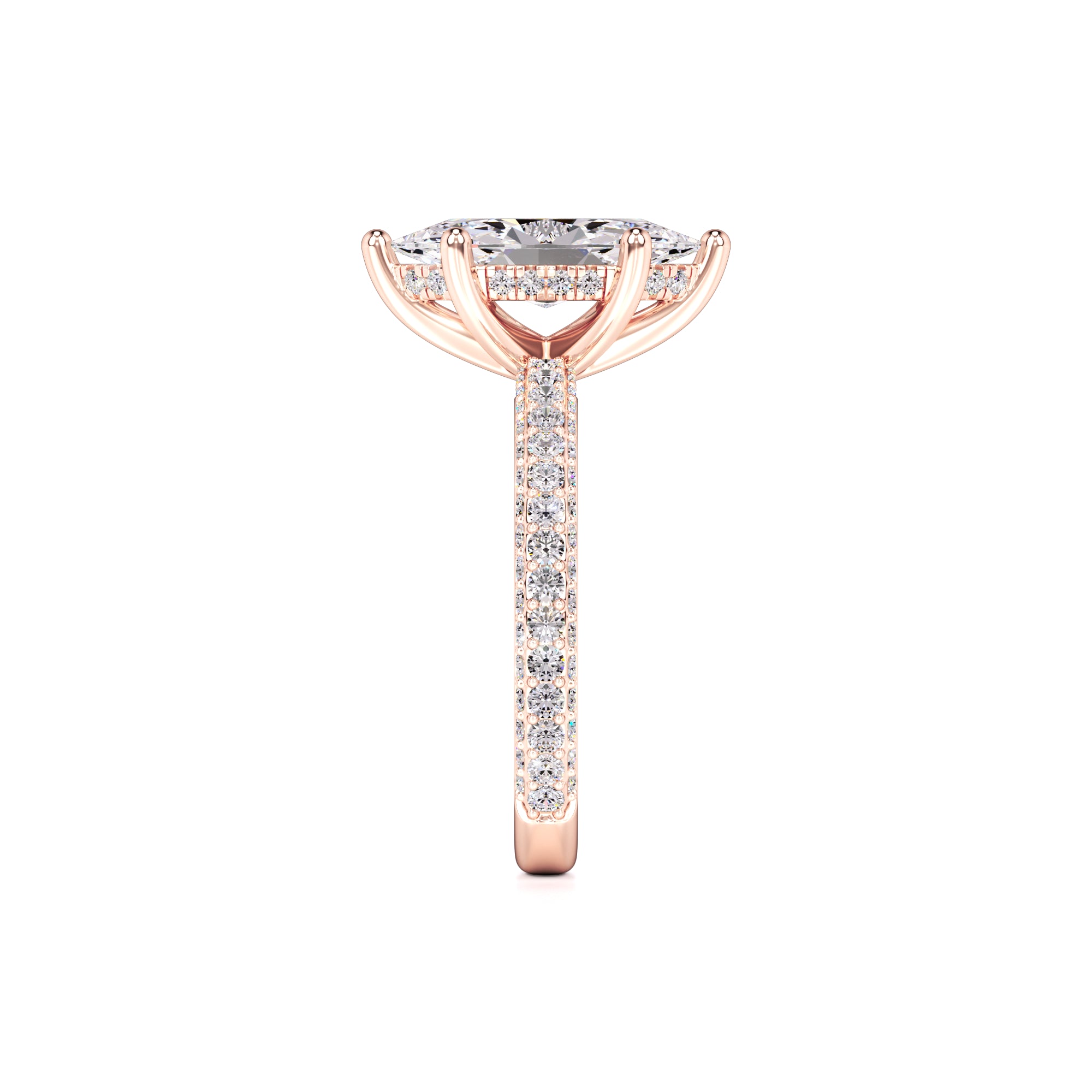 Olivia Lab Grown Diamond Ring | Rose Gold | 4