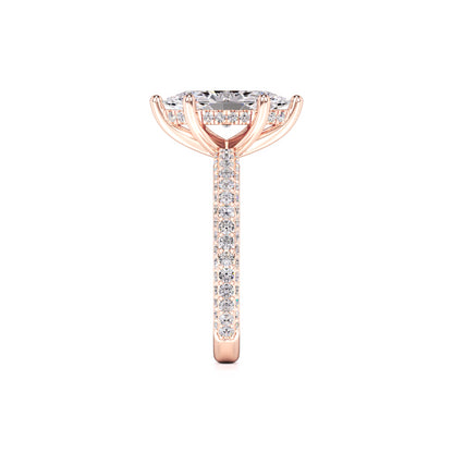 Olivia Lab Grown Diamond Ring | Rose Gold | 4