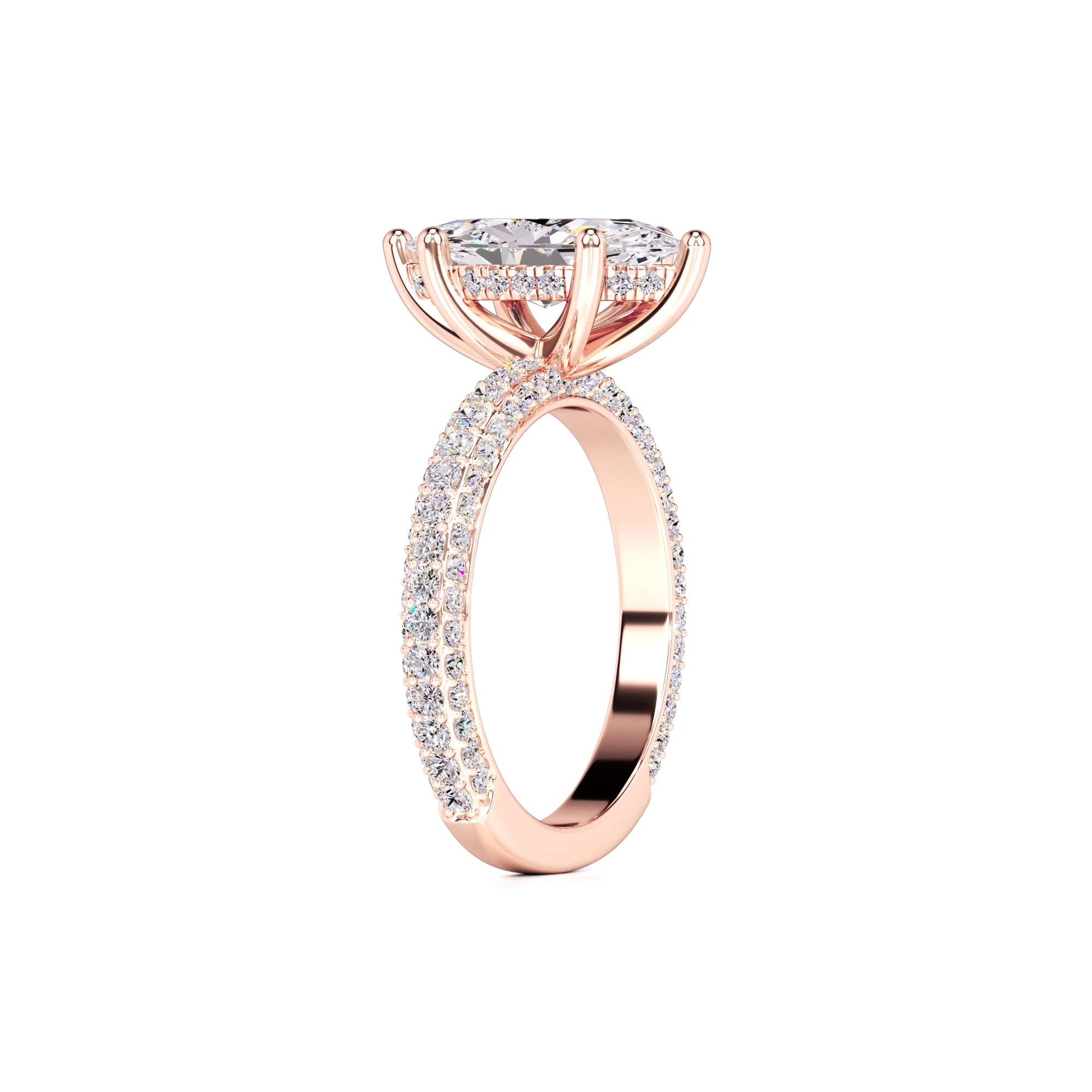 Olivia Lab Grown Diamond Ring | Rose Gold | 3