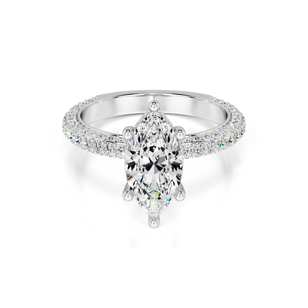 Olivia Lab Grown Diamond Ring | White Gold | 1