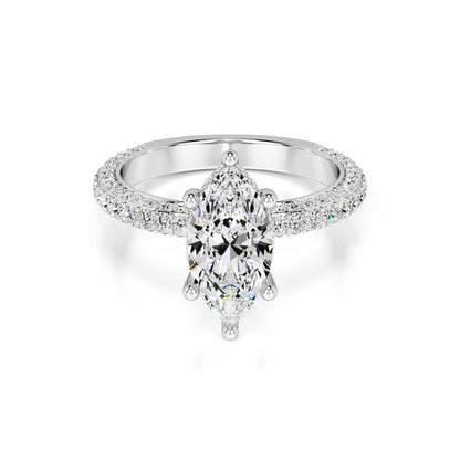Olivia Lab Grown Diamond Ring | White Gold | 1