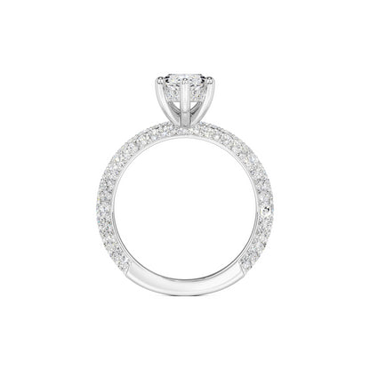 Olivia Moissanite & Lab Grown Diamond Ring | White Gold | 4