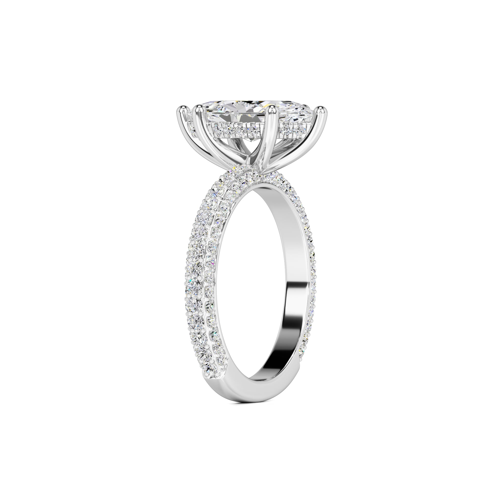 Olivia Lab Grown Diamond Ring | White Gold | 3