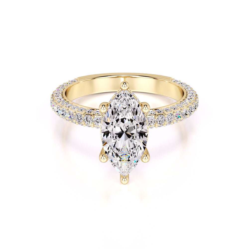 Olivia Lab Grown Diamond Ring | Yellow Gold | 1