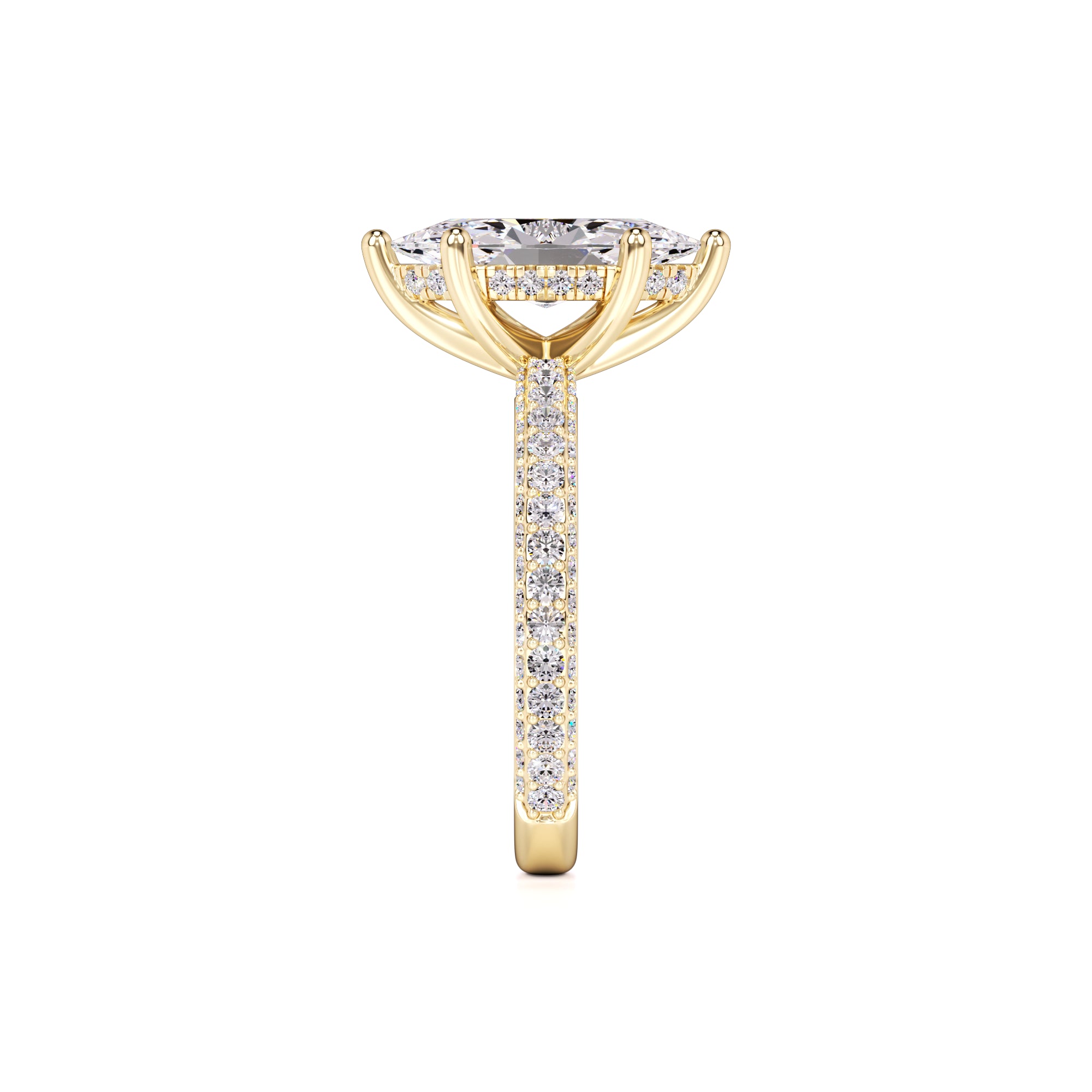 Olivia Lab Grown Diamond Ring | Yellow Gold | 4