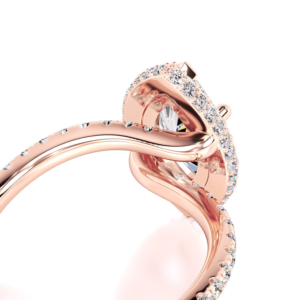 Isabelle Moissanite & Lab Grown Diamond Ring | Rose Gold | 2