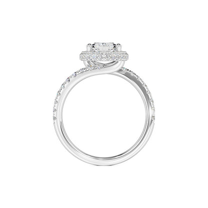 Isabelle Moissanite & Lab Grown Diamond Ring | White Gold | 4