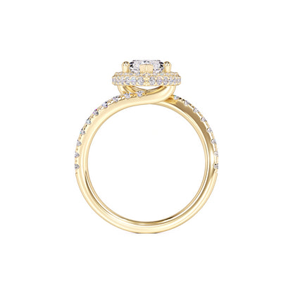 Isabelle Moissanite & Lab Grown Diamond Ring | Yellow Gold | 4