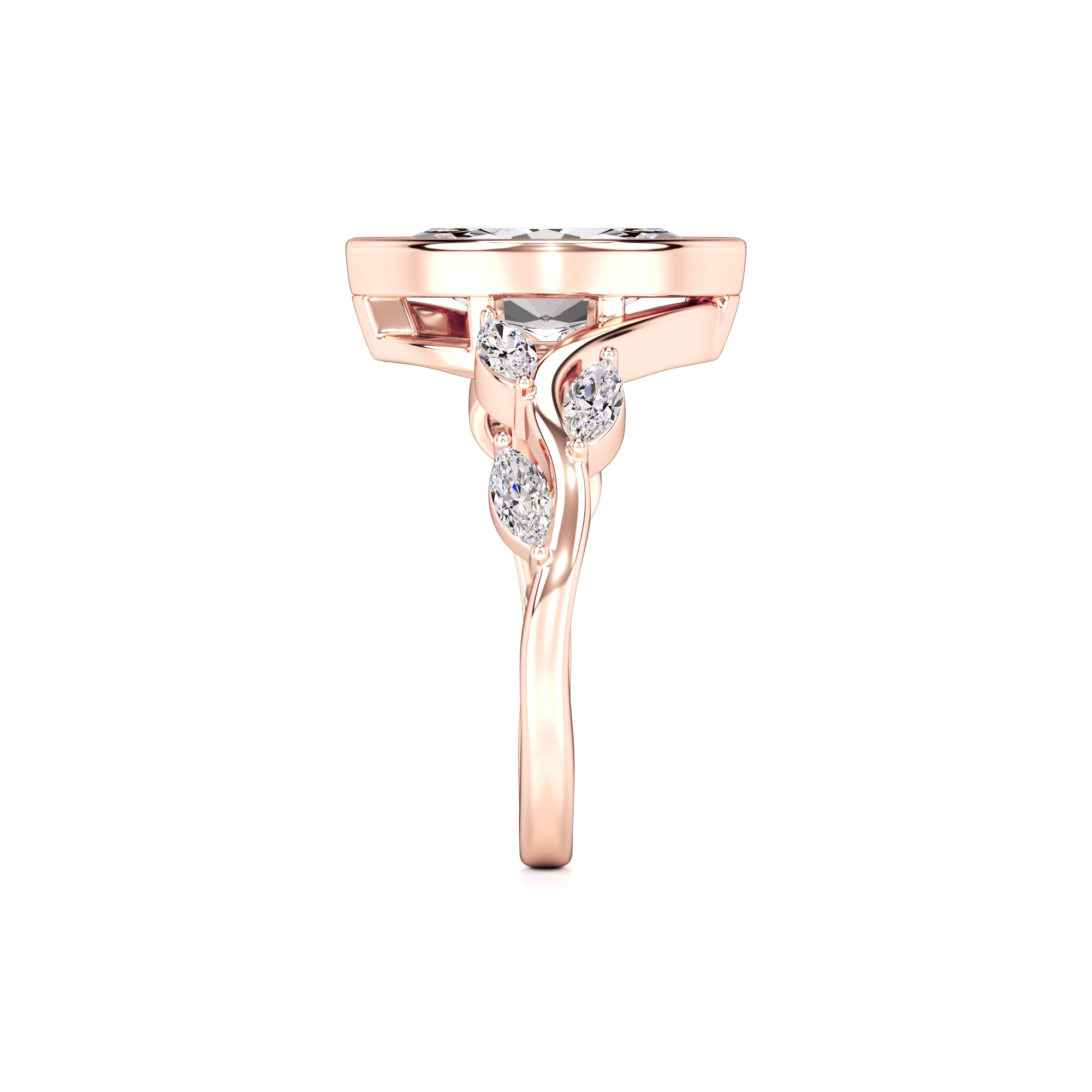 Addie Lab Grown Diamond Ring | Rose Gold | 4