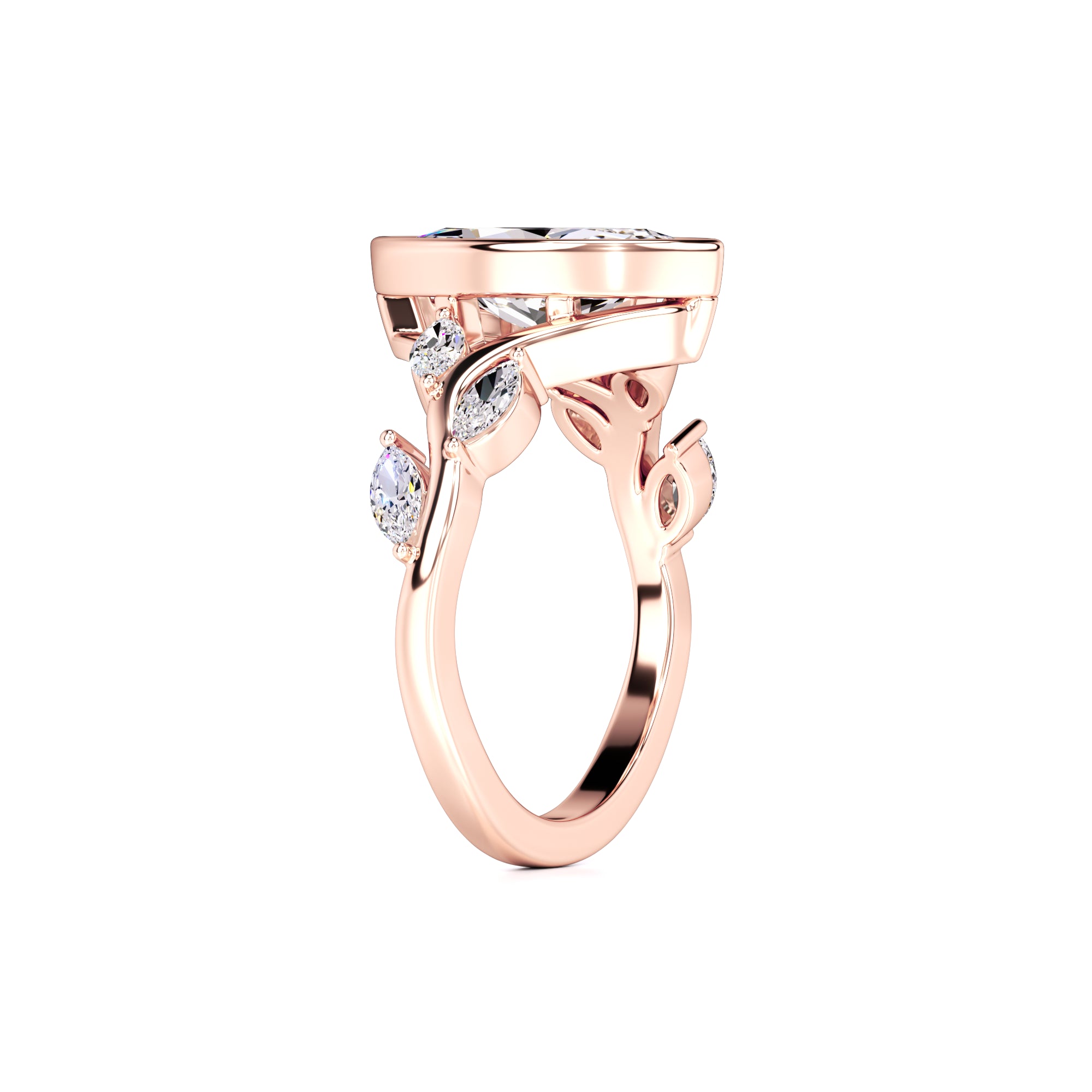 Addie Lab Grown Diamond Ring | Rose Gold | 3