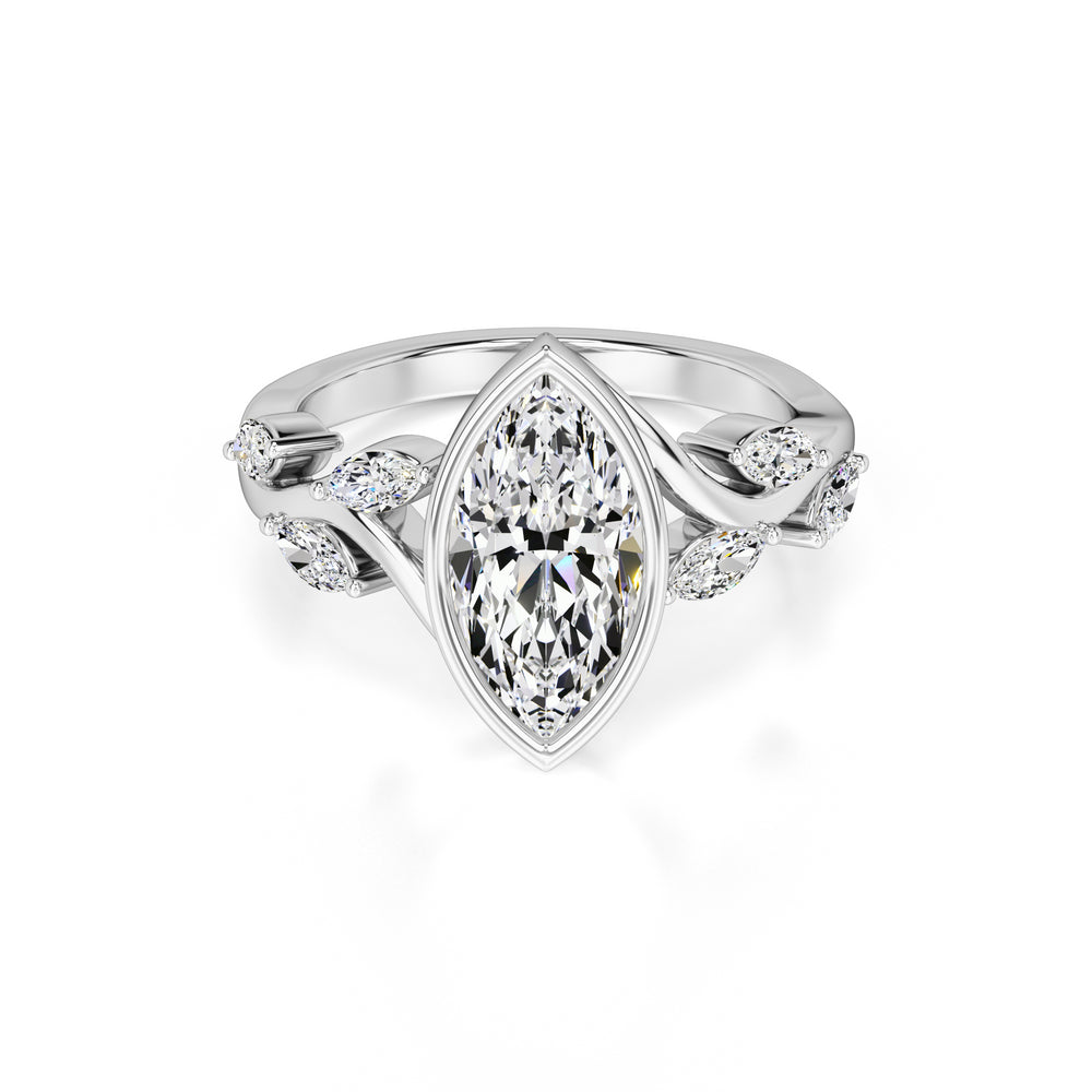 Addie Lab Grown Diamond Ring | White Gold | 1