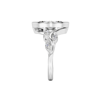 Addie Lab Grown Diamond Ring | White Gold | 4