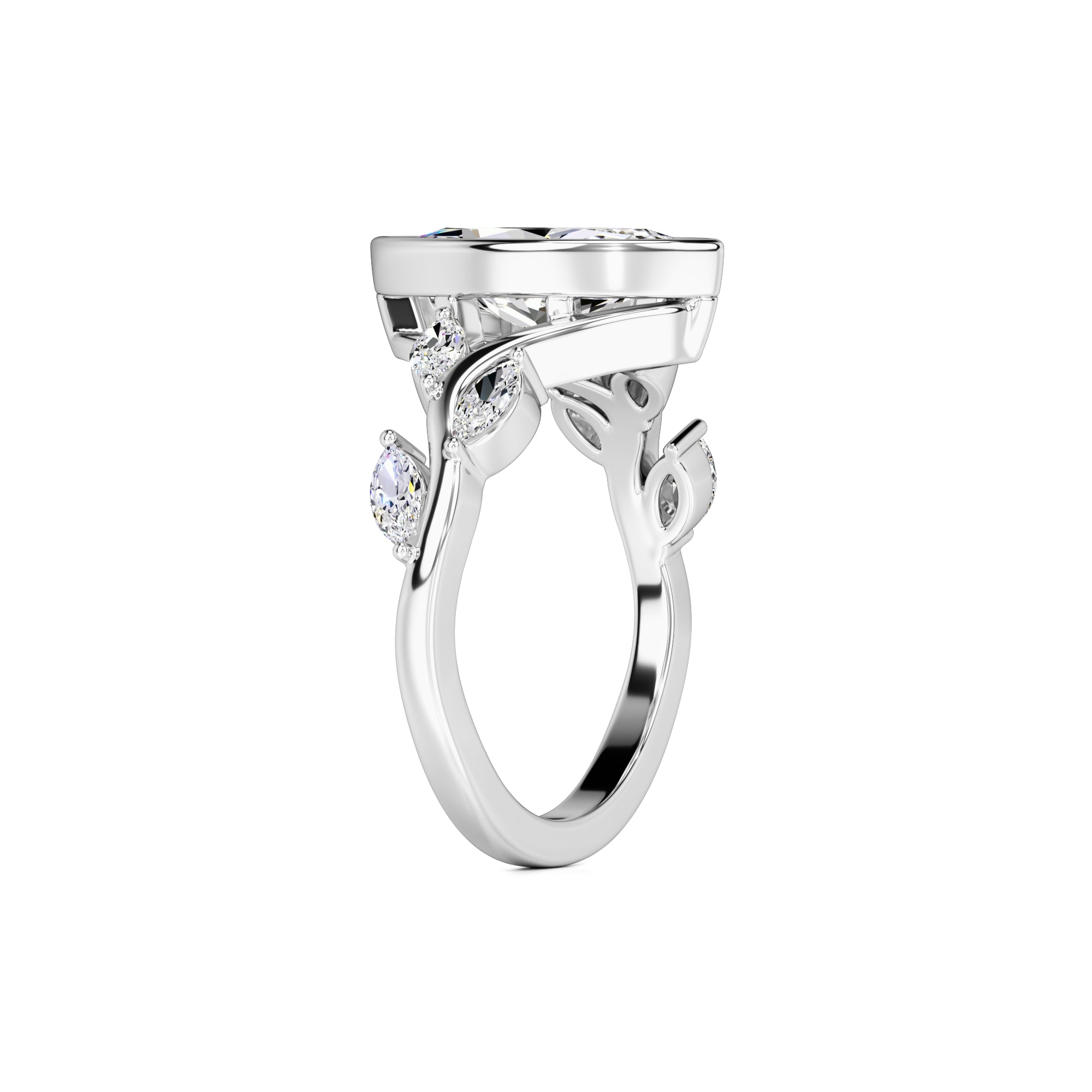 Addie Lab Grown Diamond Ring | White Gold | 3