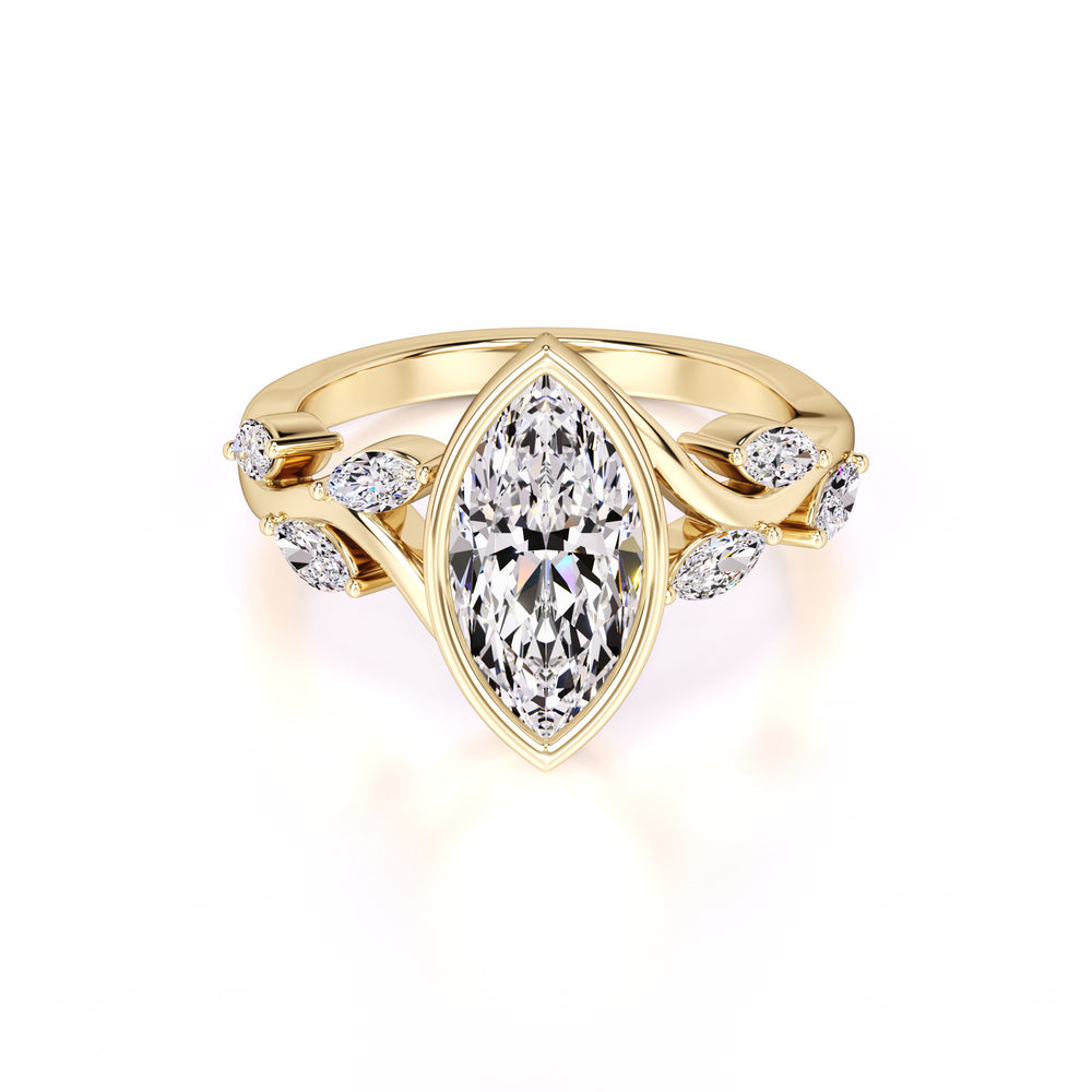 Addie Lab Grown Diamond Ring | Yellow Gold | 1