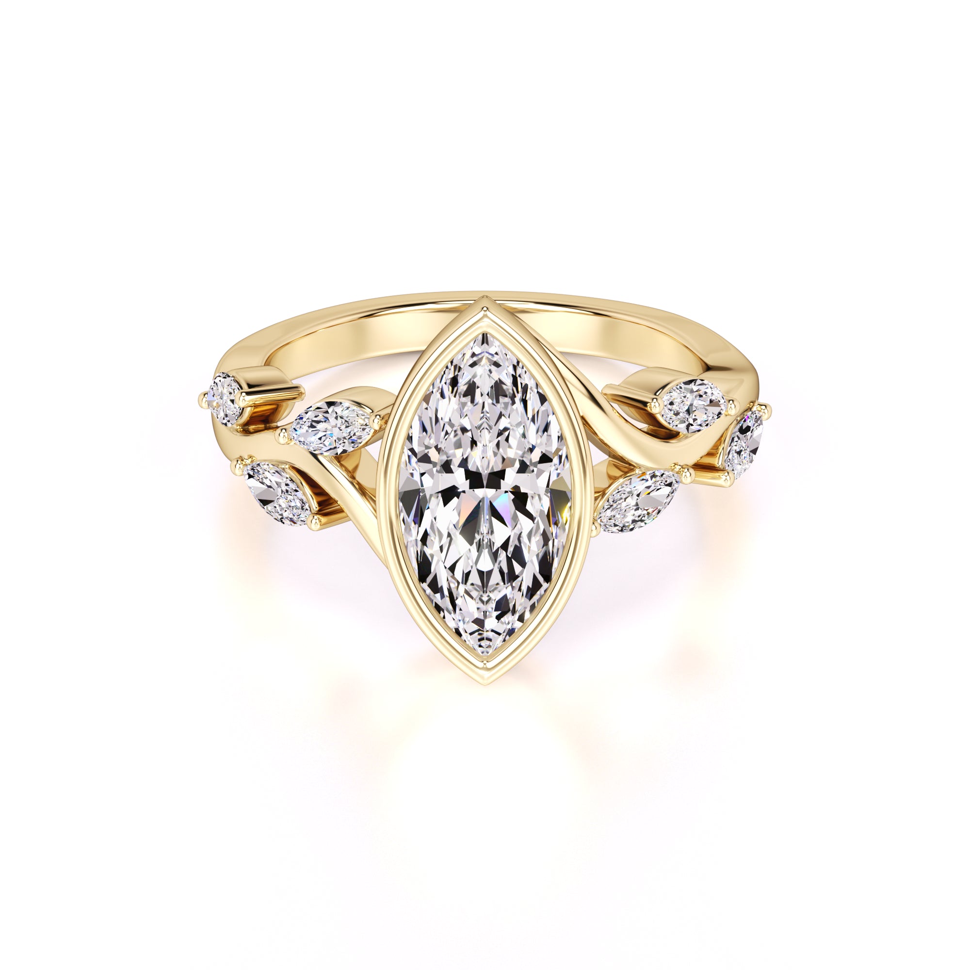 Addie Lab Grown Diamond Ring | Yellow Gold | 1