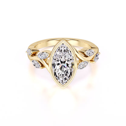 Addie Lab Grown Diamond Ring | Yellow Gold | 1