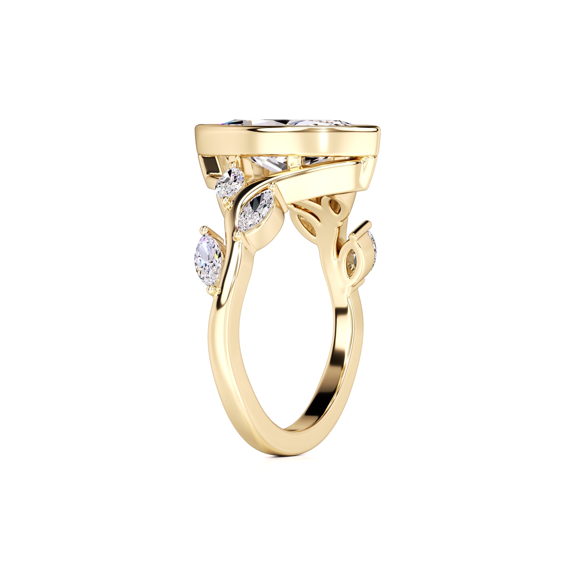 Addie Lab Grown Diamond Ring | Yellow Gold | 3