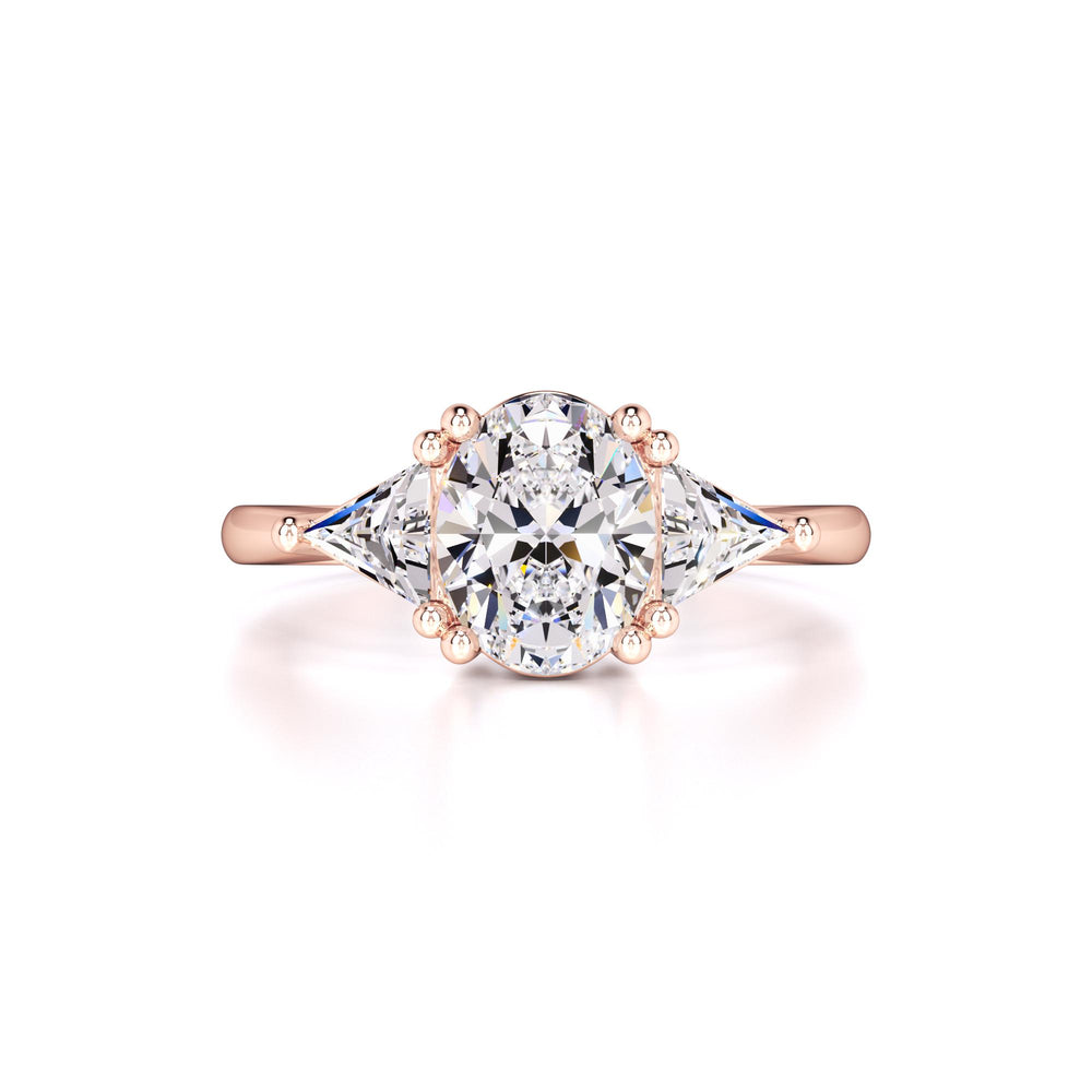 Haven Moissanite & Lab Grown Diamond Ring | Rose Gold | 1