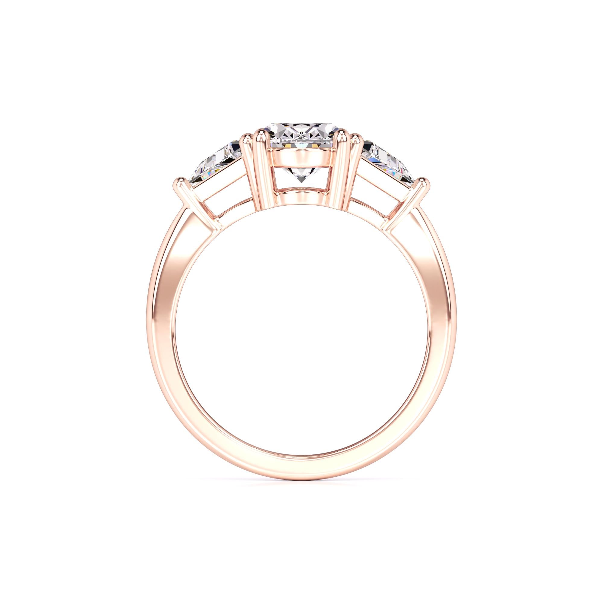 Haven Moissanite & Lab Grown Diamond Ring | Rose Gold | 4