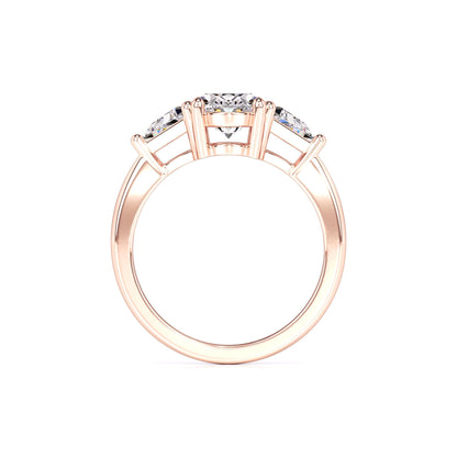 Haven Moissanite & Lab Grown Diamond Ring | Rose Gold | 4