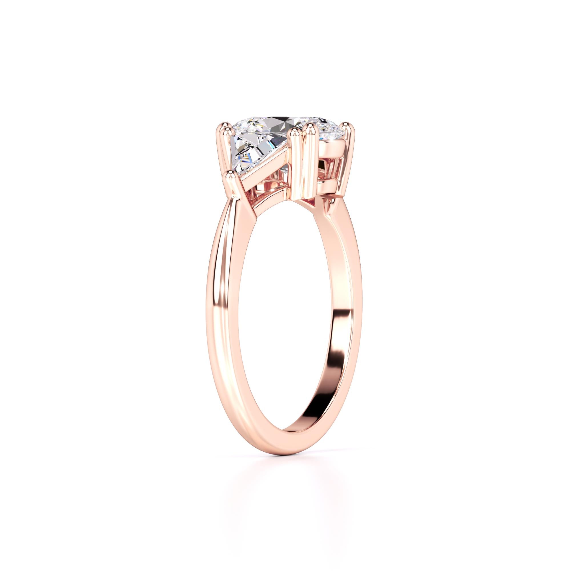 Haven Lab Grown Diamond Ring | Rose Gold | 3