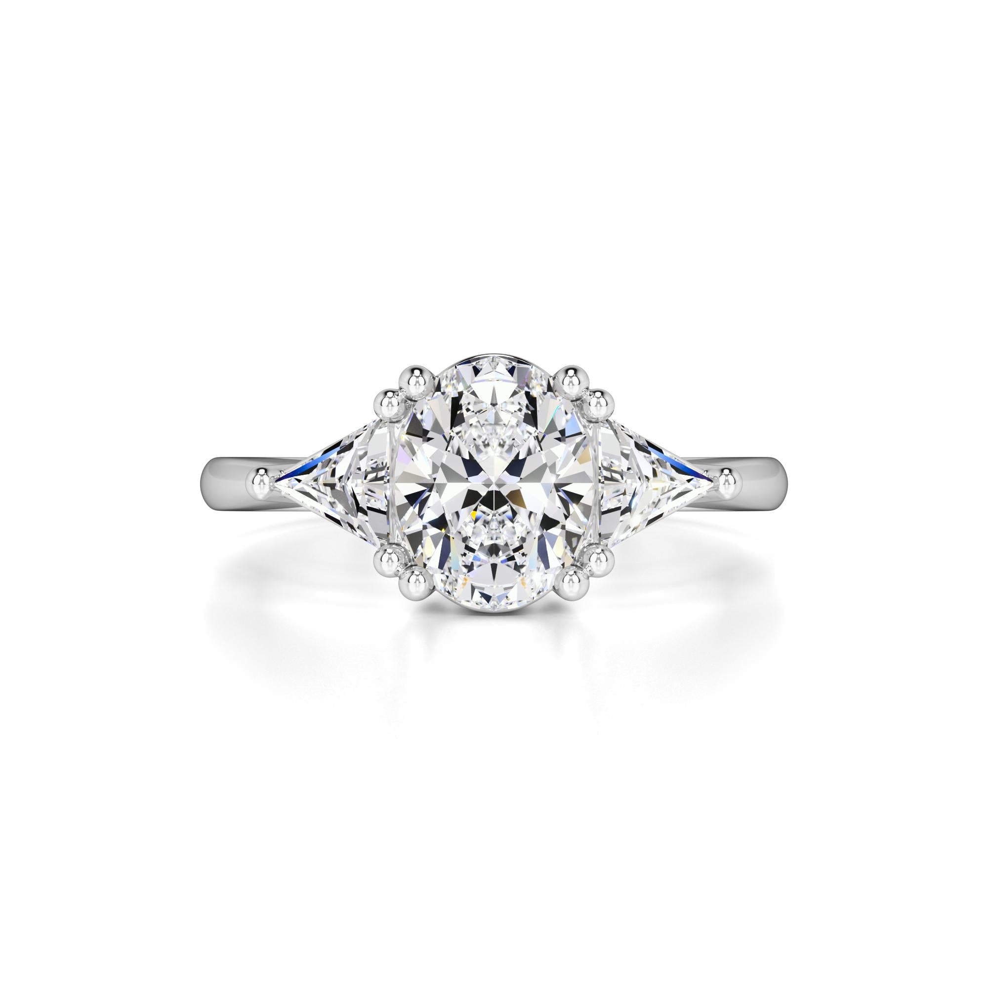 Haven Moissanite & Lab Grown Diamond Ring | White Gold | 1
