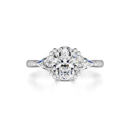 Haven Moissanite & Lab Grown Diamond Ring | White Gold | 1