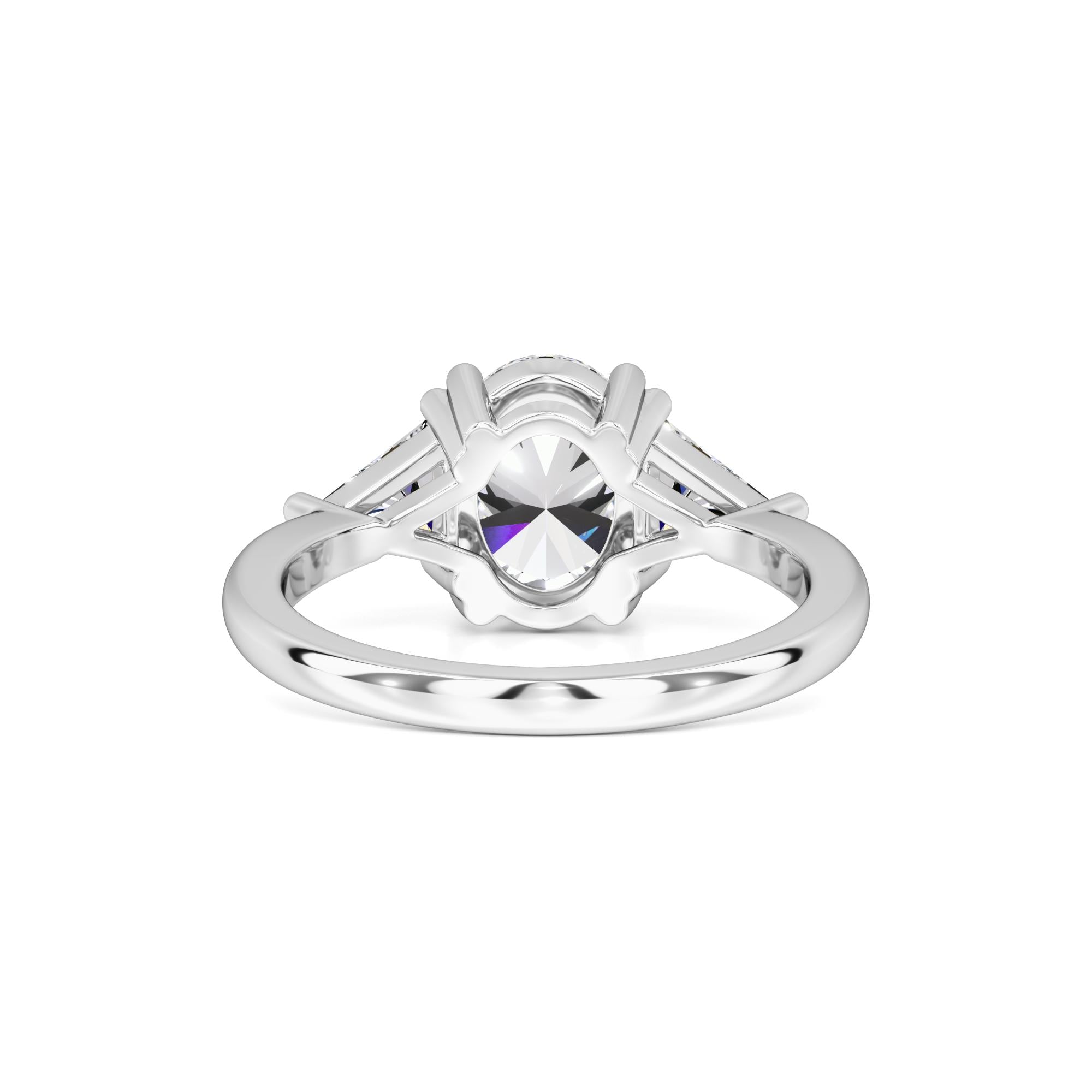 Haven Moissanite & Lab Grown Diamond Ring | White Gold | 3