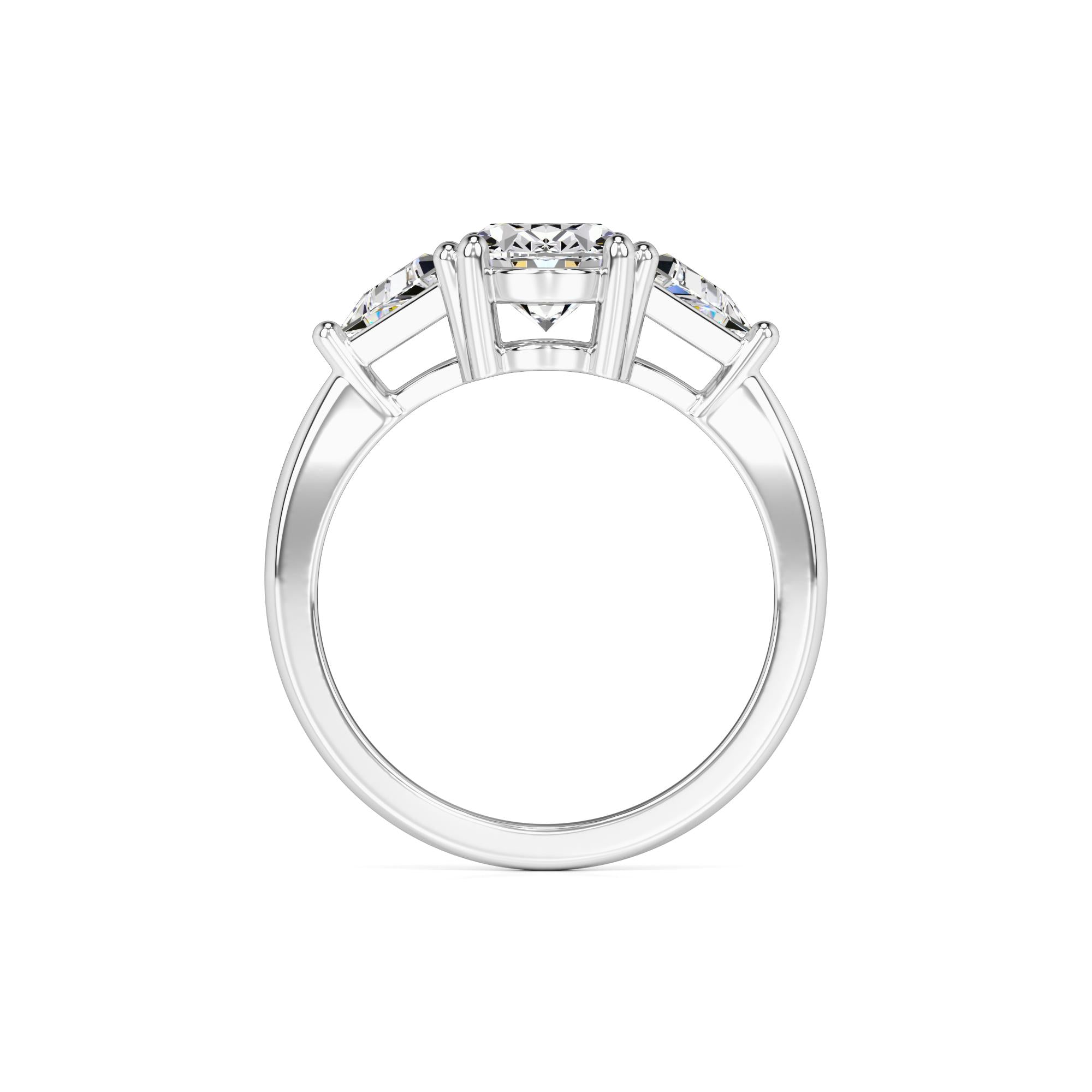 Haven Moissanite & Lab Grown Diamond Ring | White Gold | 4