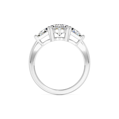Haven Moissanite & Lab Grown Diamond Ring | White Gold | 4