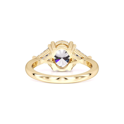 Haven Moissanite & Lab Grown Diamond Ring | Yellow Gold | 3