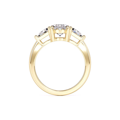 Haven Moissanite & Lab Grown Diamond Ring | Yellow Gold | 4