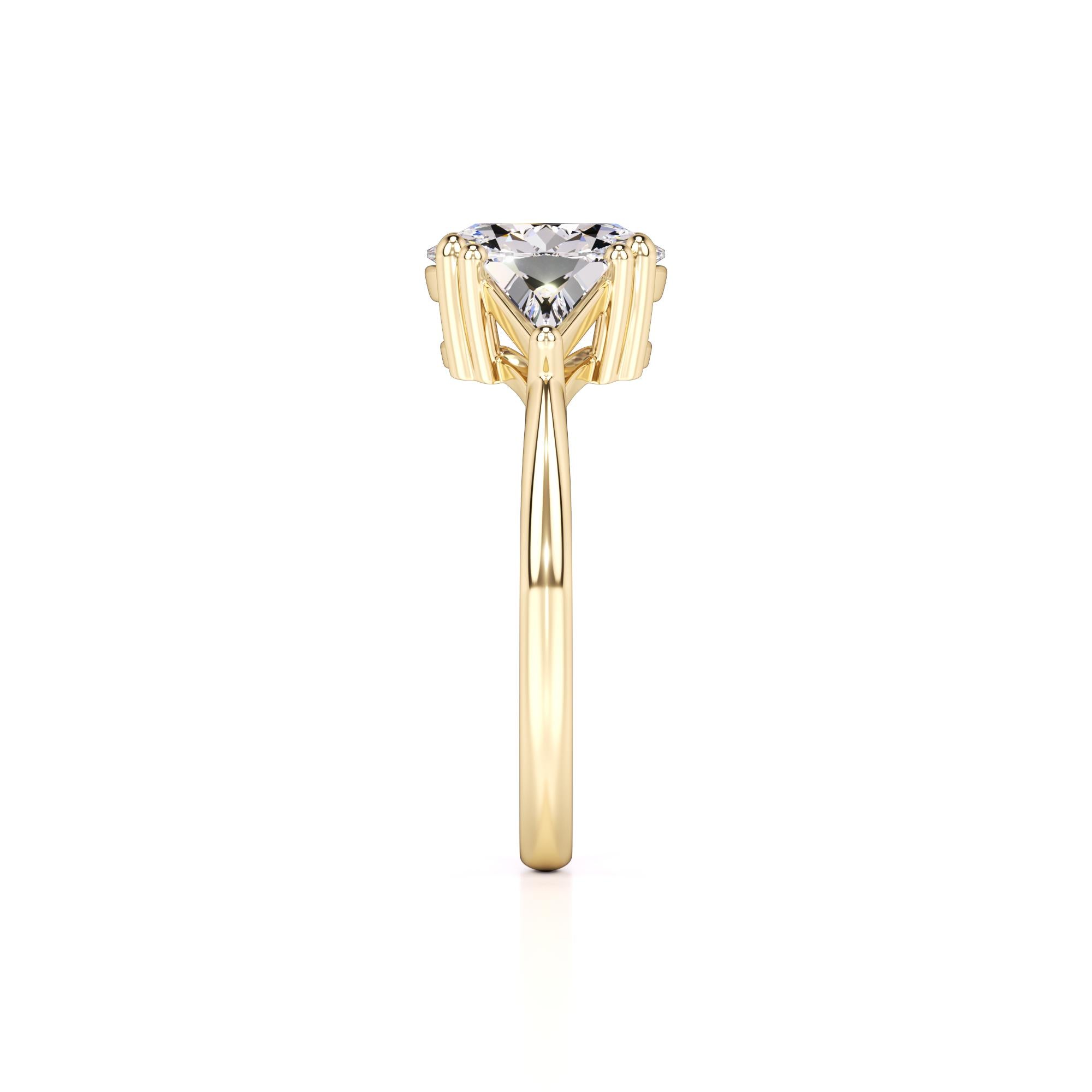 Haven Lab Grown Diamond Ring | Yellow Gold | 4