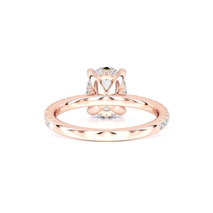 Skylar Moissanite & Lab Grown Diamond Ring | Rose Gold | 3