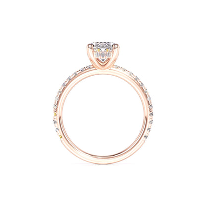 Skylar Moissanite & Lab Grown Diamond Ring | Rose Gold | 4